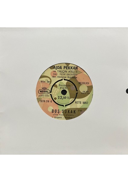 Ajda Pekkan Boş Sokak 45LIK Plak