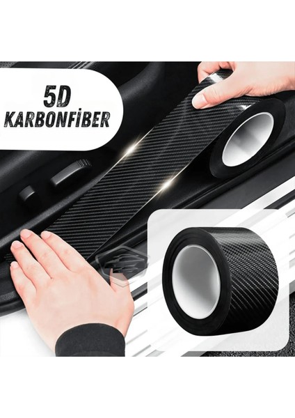 5CMX5METRE Araç Içi 5d Yapışkanlı Kapı Eşik Çizik Önleyici Koruma Folyosu Tüm Araçlara Uygundur