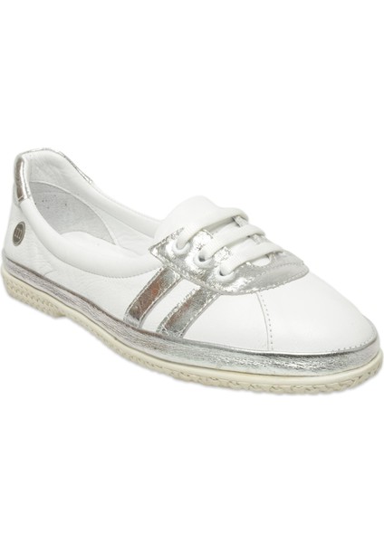 D25YA-715 Günlük Beyaz Kadın Babet