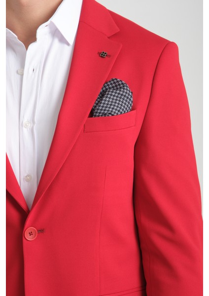 Baselna Erkek Kahve Esneyen Likralı Kumaşlı Tam Astarlı Slim Fit Mono Yaka Dar Kesim Blazer Ceket fiyatları