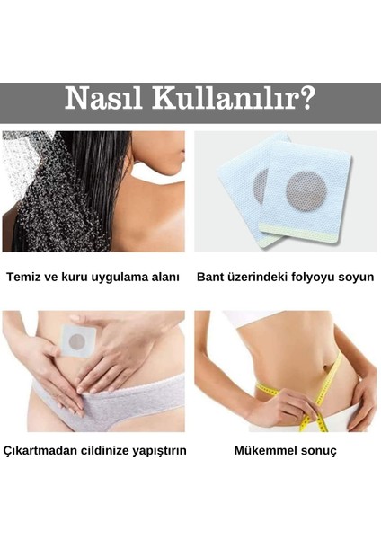 Slim Patch Göbek Bandı 30 Adet Zayıflama Bandı Iştah Kesici