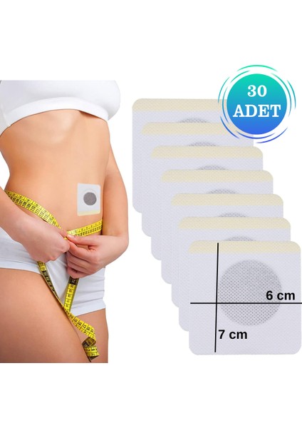 Slim Patch Göbek Bandı 30 Adet Zayıflama Bandı Iştah Kesici