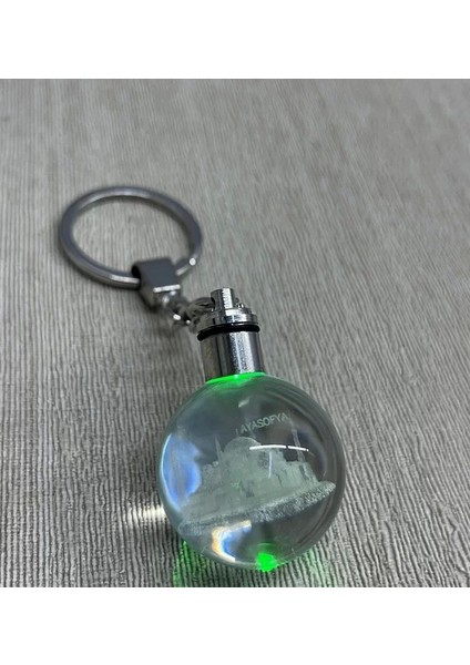 Ledli Ayasofya Tasarımı Kristal Anahtarlık ALK3803