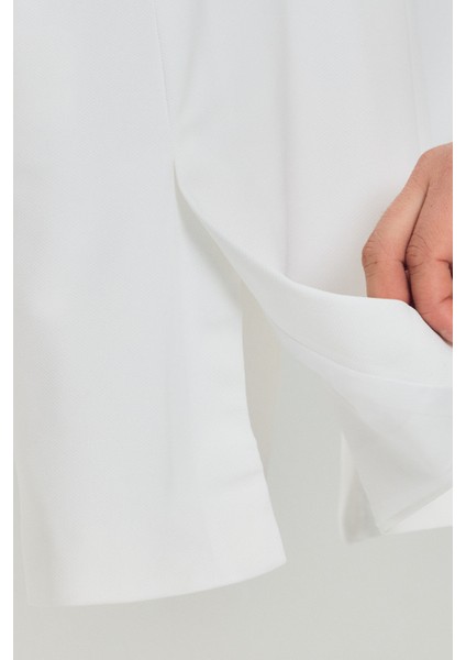 Baselna Erkek Kahve Esneyen Likralı Kumaşlı Tam Astarlı Slim Fit Mono Yaka Dar Kesim Blazer Ceket