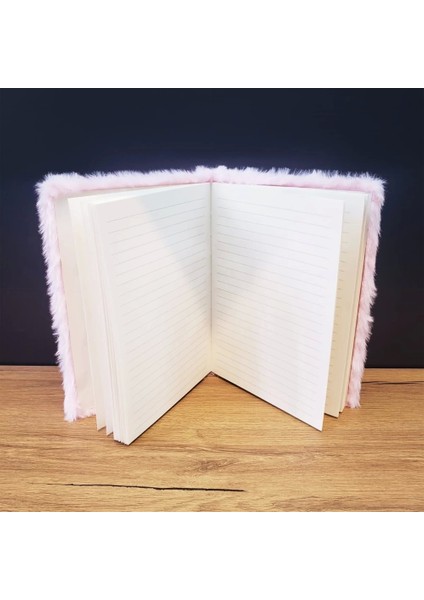 Love Tasarımlı Peluş Defter
