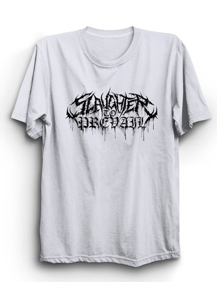 Slaughter To Prevail, Logo, Rock Metal Müzik Grubu Baskılı %100 Pamuk Tişört