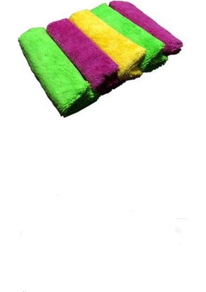 Mikrofiber Araç Temizleme Kurutma Silme Bezi 5 Adet