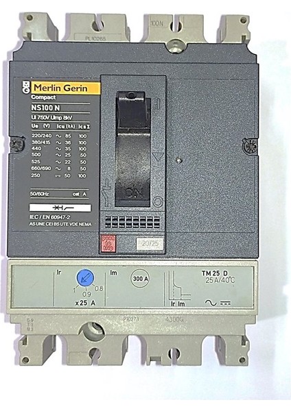 Merlin Gerin 2X25 Amper Kompakt Şalter NS100N-29624