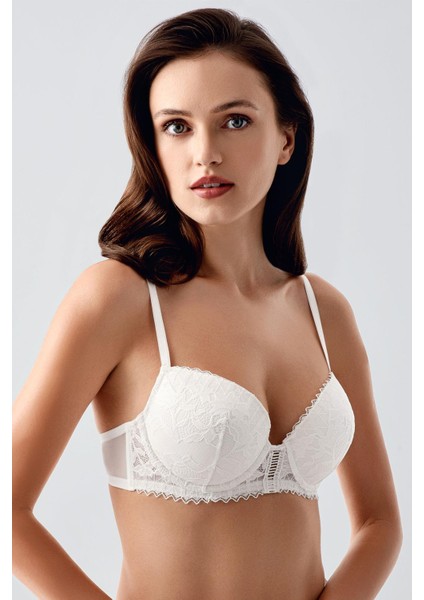 Ekru Desteksiz Dantelli Sütyen fiyatları
