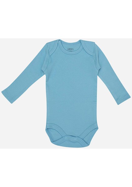 %100 Organik Pamuk 3'lü Mavi Uzun Kollu Bebek Çıtçıtlı Zıbın Body fiyatları