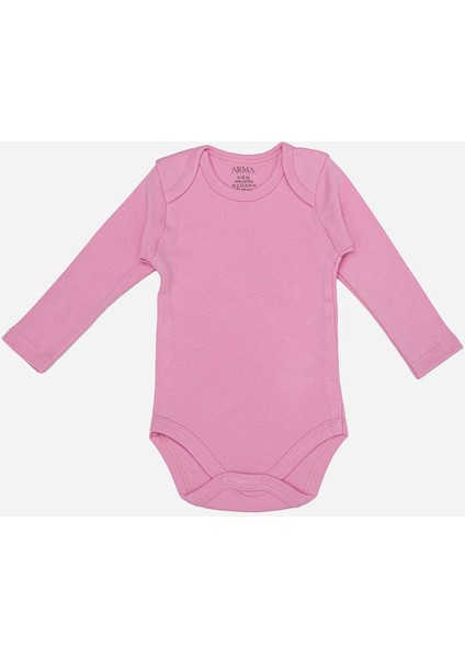 %100 Organik Pamuklu Pembe Uzun Kollu Bebek Body 5'li Paket fiyatları