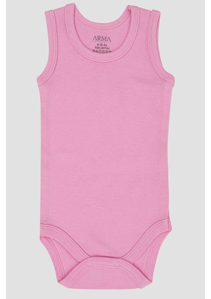 %100 Organik Pamuk 3'lü Pembe Bebek Atlet Çıtçıtlı Zıbın Body modelleri