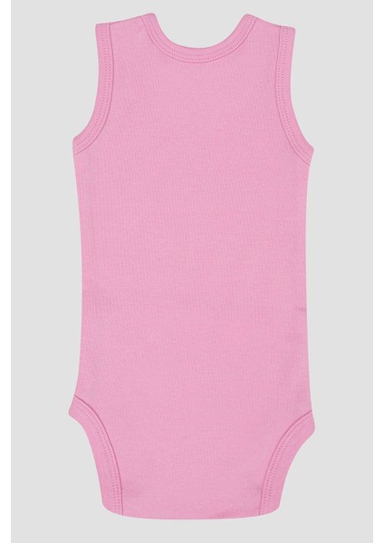 %100 Organik Pamuk 3'lü Pembe Bebek Atlet Çıtçıtlı Zıbın Body indirimleri