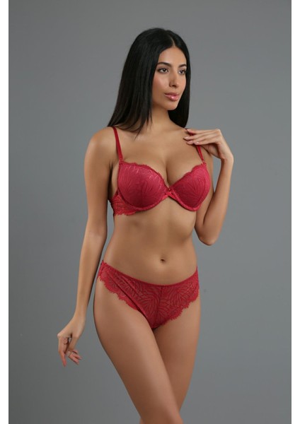 Bordo Kadın Destekli Sütyen Külot Takım fiyatları