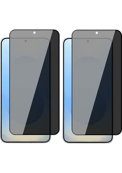 Samsung Galaxy S25 Uyumlu 0.2mm Ultra Ince Parmak Izi Okumalı Privacy Hayalet Cam Ekran Koruyucu 2 Adet