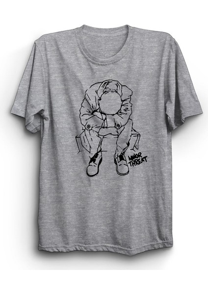 Minor Threat, Punk, Rock Müzik Grubu Baskılı %100 Pamuk Tişört