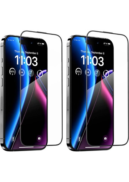 Apple iPhone 16 Plus Uyumlu Warrior Hardness Strong Temperli Cam Ekran Koruyucu 2 Adet