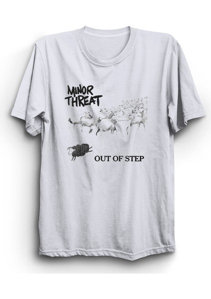 Minor Threat, Sheep, Punk, Rock Müzik Grubu Baskılı %100 Pamuk Tişört