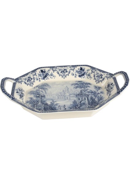 Lucky Art Florantıne Sunum Tepsisi 37CM Mavi