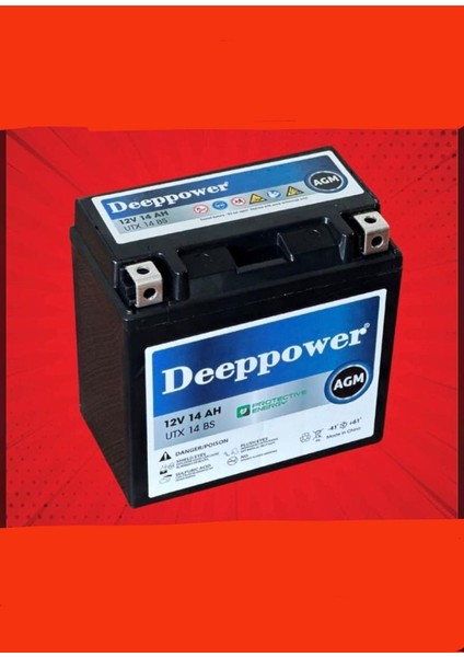12V14 Ah Utx 14 Bs Akü