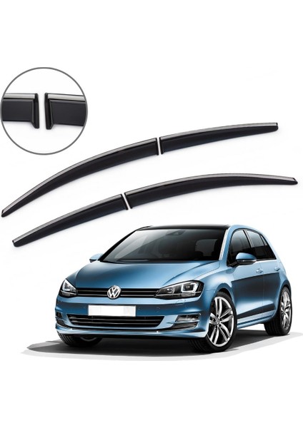 Volkswagen Golf 7 Krom Çıtalı Cam Rüzgarlığı 2013-2019