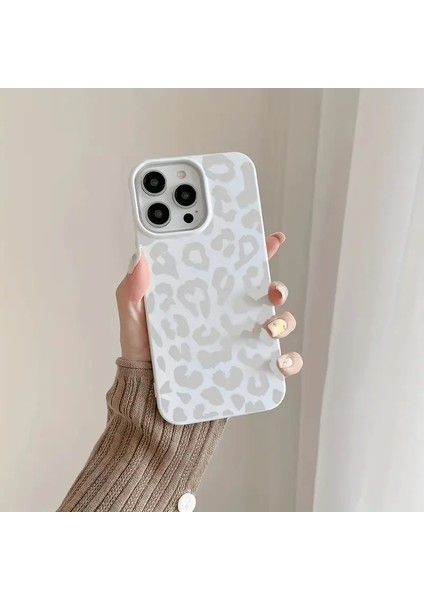 Beşik Leopar Desenli Cep Telefonu Kılıfı, Büyük Delik Jel Kabuk, Apple iPhone