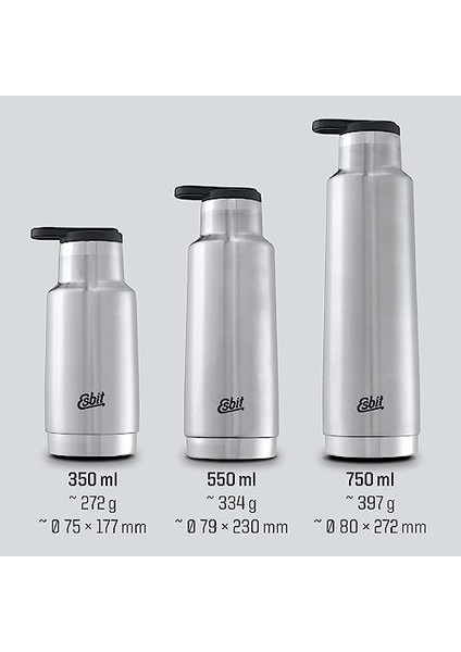 Pictor Çelik Izoleli Termos Gri 0,35L