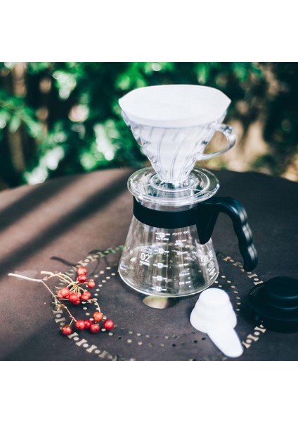 V60 Kahve Demleme Seti, Şeffaf