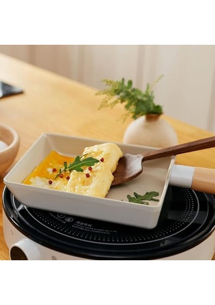 Fika Ih Induction Nonestick Kızartma Tavası Wok Tencere 5,9~11 Inç/kore Tencere Güveç Izgara Tavası (Yumurta Tavası 15 cm (5,9 Inç))