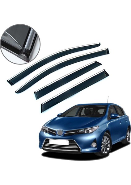 Toyota Auris Krom Çıtalı Cam Rüzgarlığı 2013-2018
