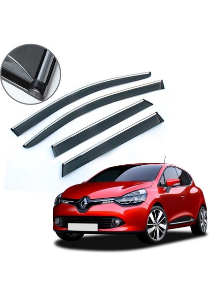 Renault Clio 4 Hb Krom Çıtalı Cam Rüzgarlığı
