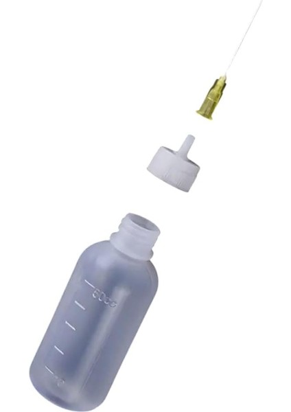 Adet 50 ml Ölçekli Makine Yağı Yağlama Lehim Akı Sıvı Tutkal Alkol Şişesi Şırıngalı Damlalık Şişe 2