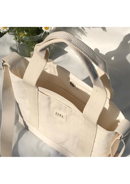 Kanvas Çıtçıtlı Çanta Ayarlanabilir Çapraz Askılı Kadın El Ve Omuz Çantası U:30 E:35 G:10 Cm modelleri
