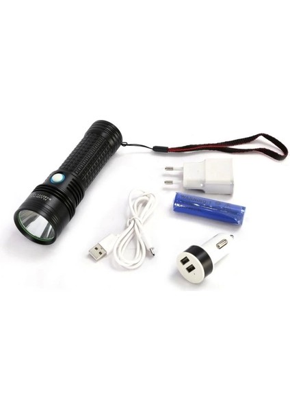 Baretta TK92 2000 Lümen Amerikan L2 LED Profesyonel Şarjlı El Feneri