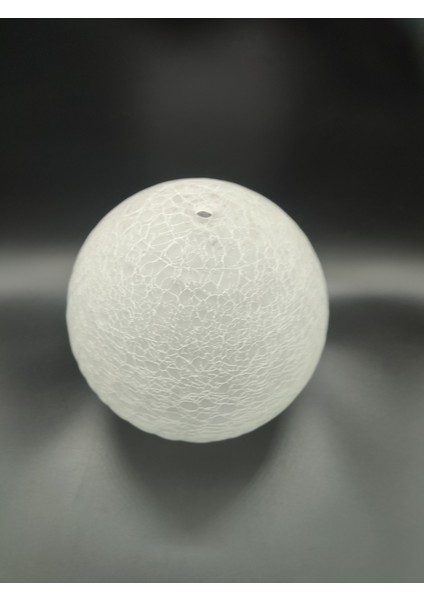 Osmanlı Glob Avize Camı,grifli.mat,çatlatılmış RENKTE (ÇAP:15.00cm-YUVA:8.00cm)