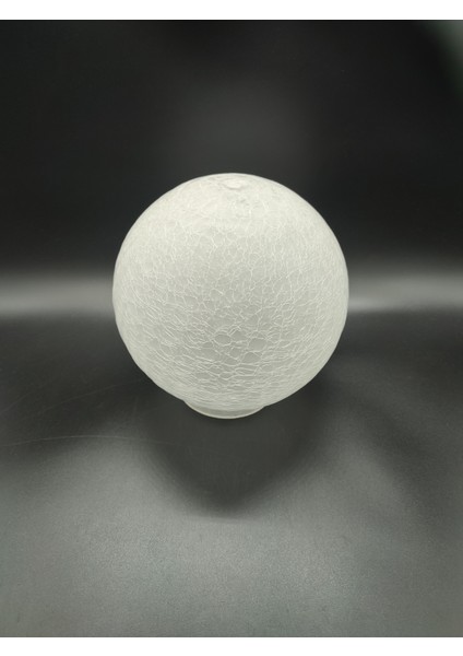 Osmanlı Glob Avize Camı,grifli.mat,çatlatılmış RENKTE (ÇAP:15.00cm-YUVA:8.00cm)