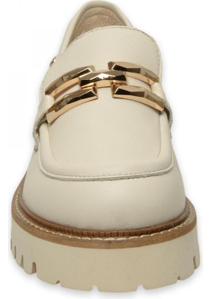 D25YA-3695 Kadın Deri Loafer Ayakkabı