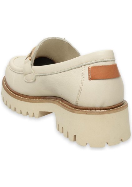 D25YA-3695 Kadın Deri Loafer Ayakkabı