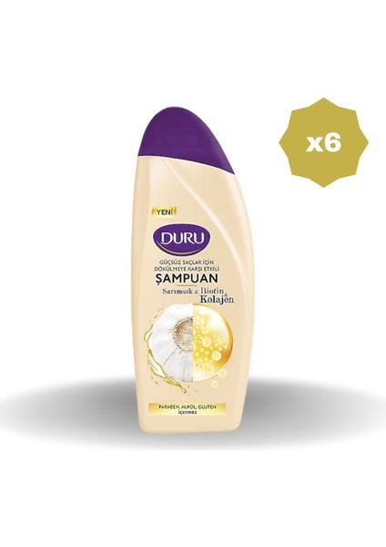 Sarımsak Şampuan 500 ml - (6 Adet)