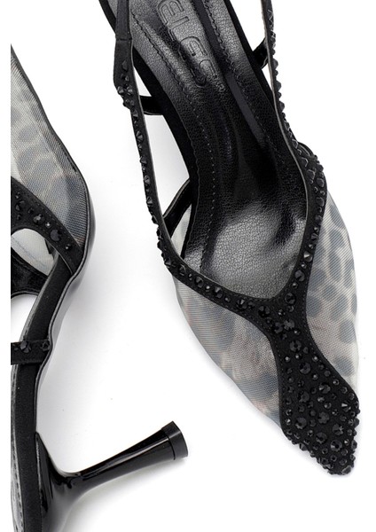 Elit FLS129-1315T Kadın Klasik Topuklu Ayakkabı Siyah indirimleri