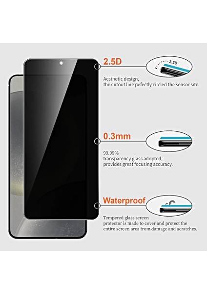 Samsung Galaxy S25 Ultra ”ESD ANTI-STATIC” Gizli Hayalet Cam Ekran Koruyucu
