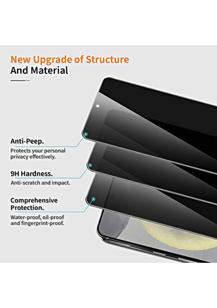 Samsung Galaxy S25 Ultra ”ESD ANTI-STATIC” Gizli Hayalet Cam Ekran Koruyucu