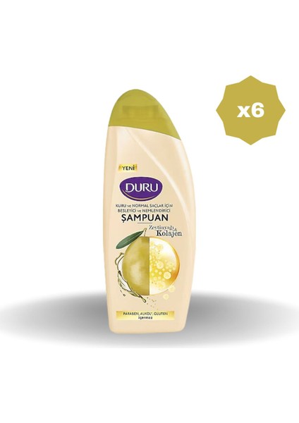 Zeytinyağlı Şampuan 500 ml - (6 Adet)