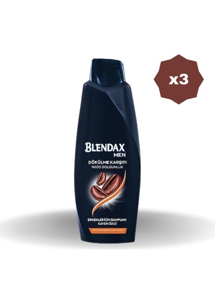 Coffeine Şampuan 500 ml - (3 Adet)