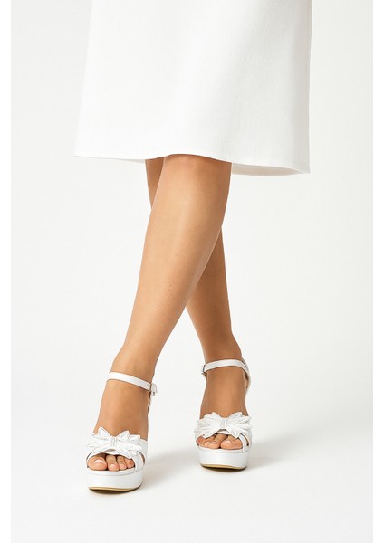 Elit JN3331C Kadın Platform Ayakkabı Sedef