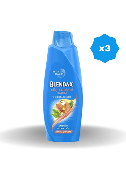 Badem Özlü Şampuan 500 ml - (3 Adet)