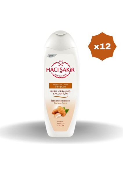 Bademli 2n1 Şampuan 500 ml - (12 Adet)