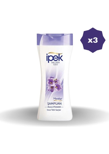 İnce Telli Saçlar İçin Menekşe Özlü Şampuan 480 ml - 3 Adet