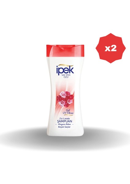 Boyalı Saçlar Için 2 Si 1 Arada Gül Özlü Şampuan 480 ml - (2 Adet)