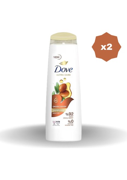 Şampuan Argan Yağı ve Onarıcı Bakım Şampuan 400 ml - (2 Adet)